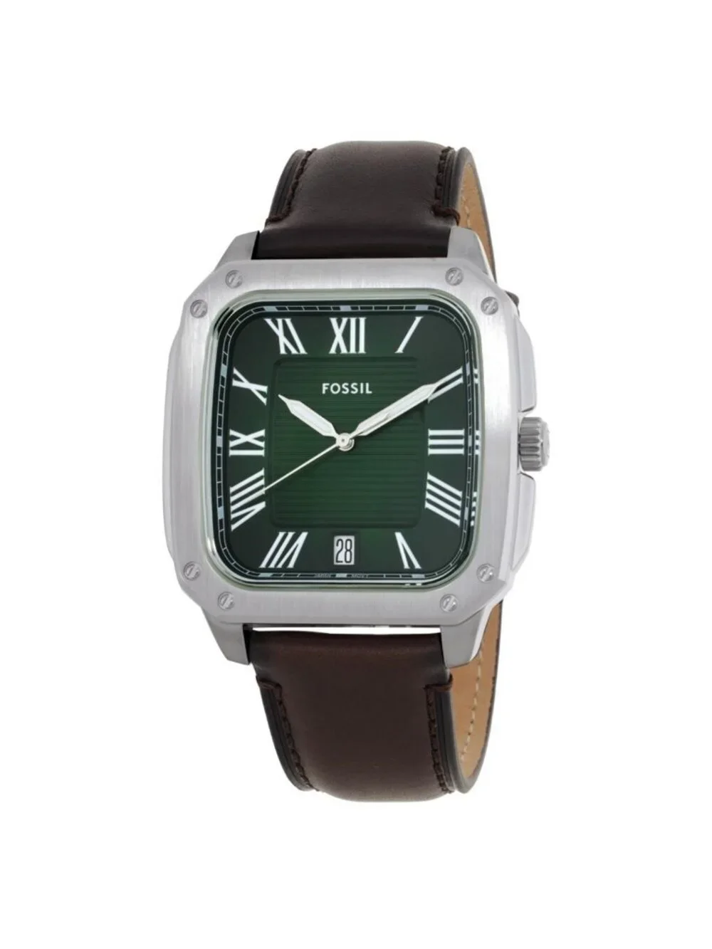 NWT Fossil Crosby Quartz Green Dial Men's Watch